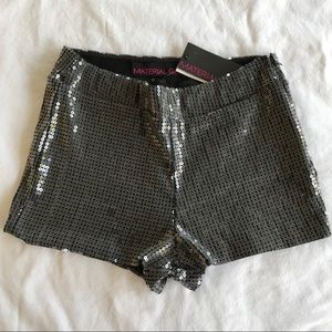 🛍 Material Girl Sequin Shorts Size 7